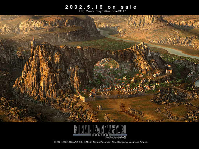 Fantasy landscape bridge river computer free wallpaper - medium preview image