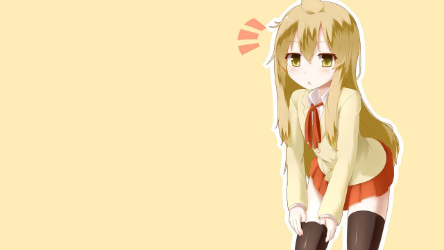 Girl dress boots yellow background free wallpaper - medium preview image