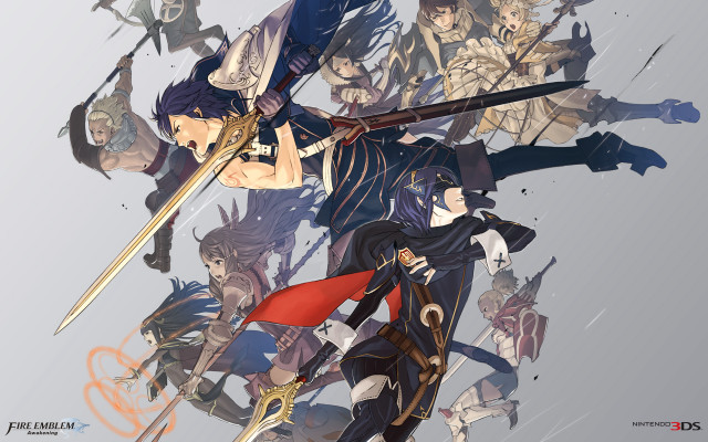Anime characters swords armor group free wallpaper - medium preview image