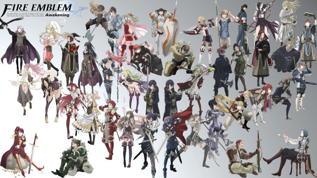 Anime characters group poses standing #2 free wallpaper - medium preview image