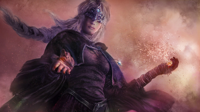 Woman purple outfit sword water free wallpaper - medium preview image