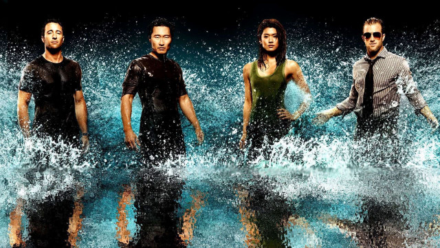 Group people water black background free wallpaper - medium preview image