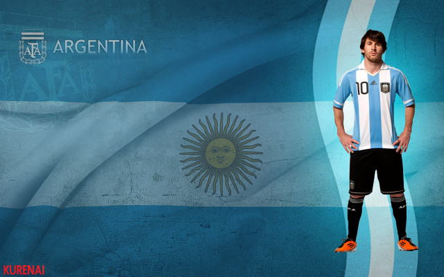 Man argentina flag soccer ball free wallpaper - medium preview image