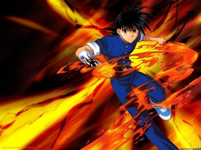 Man blue fireball flame black free wallpaper - medium preview image