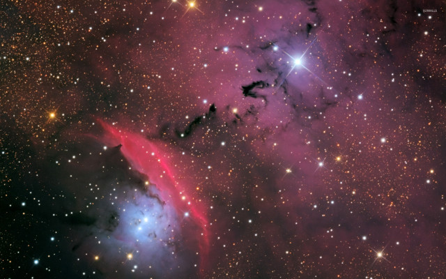 Large star cluster red object free wallpaper - medium preview image