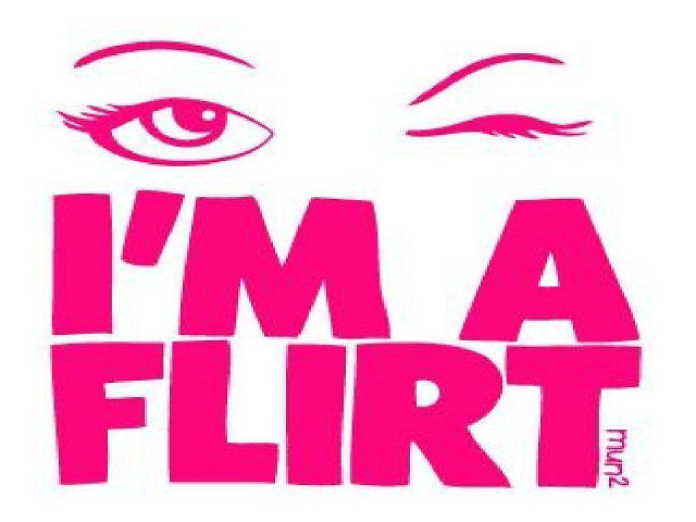 Pink sticker im a flirt free wallpaper - medium preview image