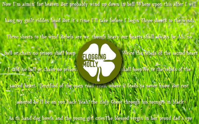 Clover in the grass with free wallpaper - medium preview image