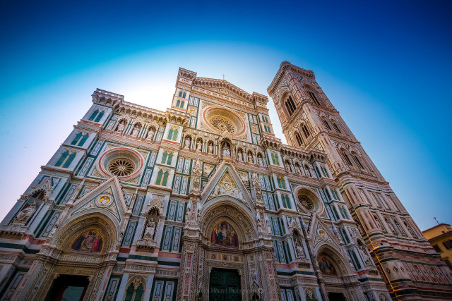 Tall cathedral clock tower sky free wallpaper - medium preview image