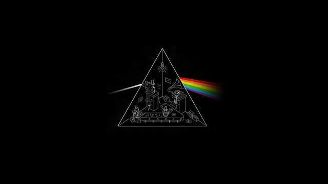 Dark side moon rainbow light #6 free wallpaper - medium preview image