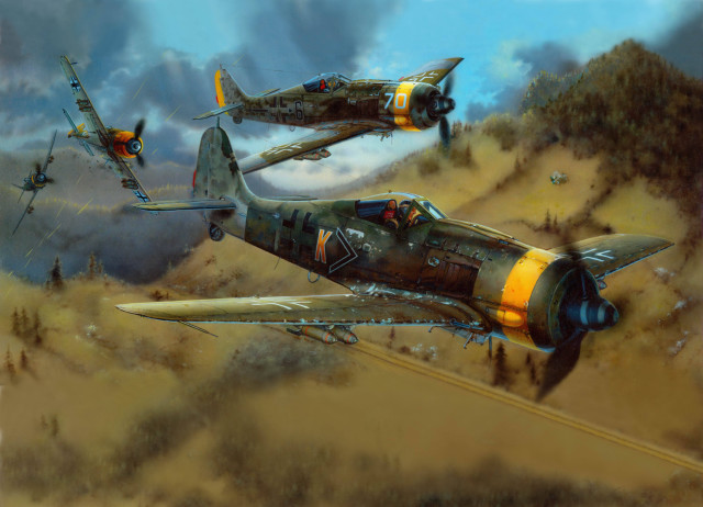 Fighter jets desert landscape trees free wallpaper - medium preview image