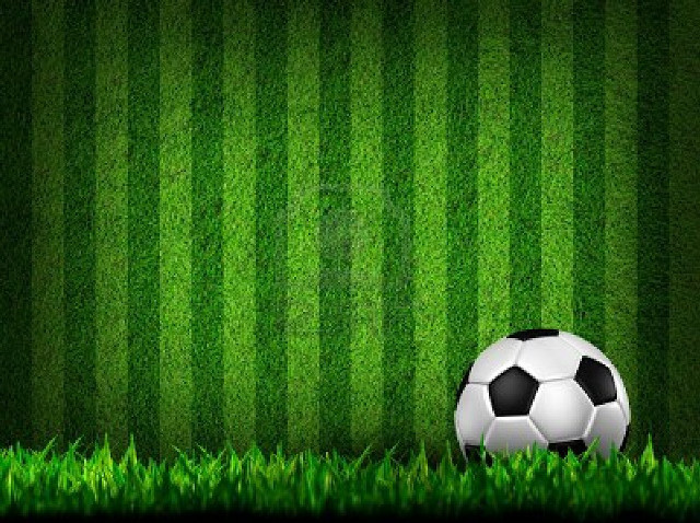 Soccer ball lush green field free wallpaper - medium preview image