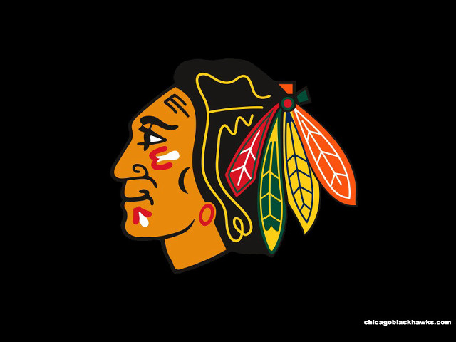 Chicago black hawks red black free wallpaper - medium preview image