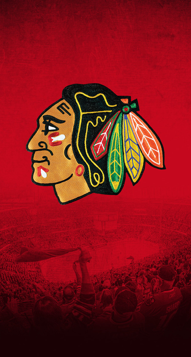 Chicago blackhawks stadium red sky free wallpaper - medium preview image