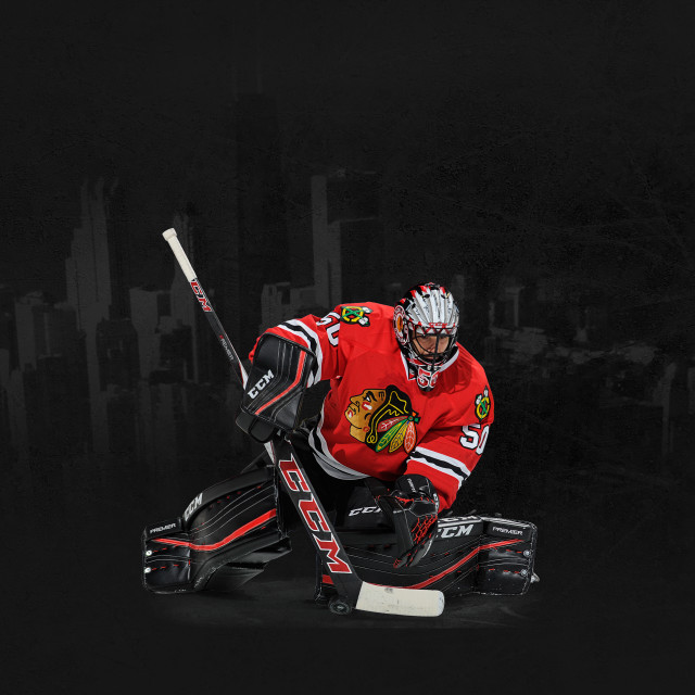 Hockey player red jersey black #2 free wallpaper - medium preview image