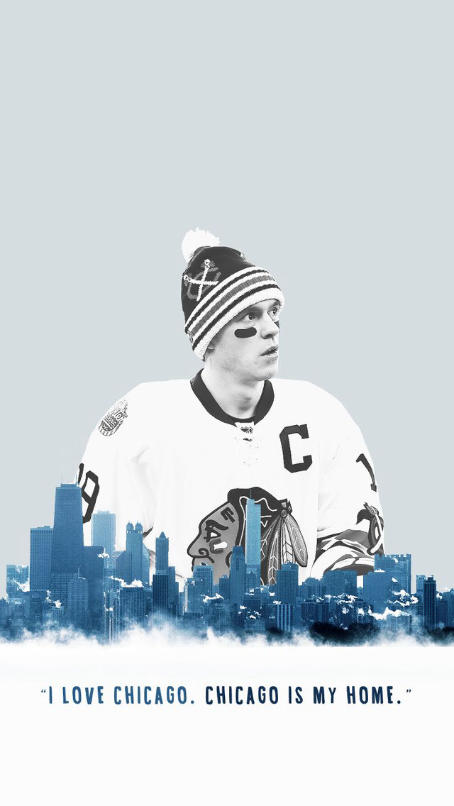 Chicago hockey jersey skyline quote free wallpaper - medium preview image