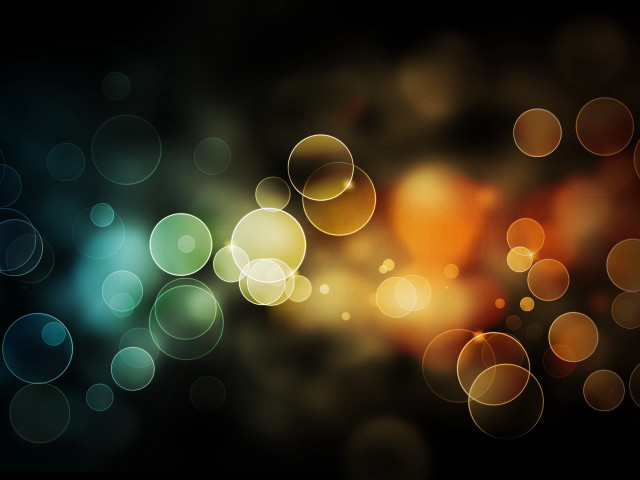 Blurry black background circles light free wallpaper - medium preview image