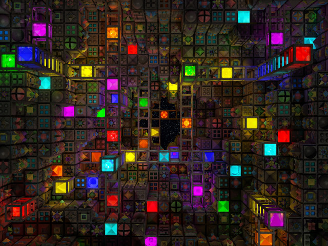 Colorful background squares black hole free wallpaper - medium preview image