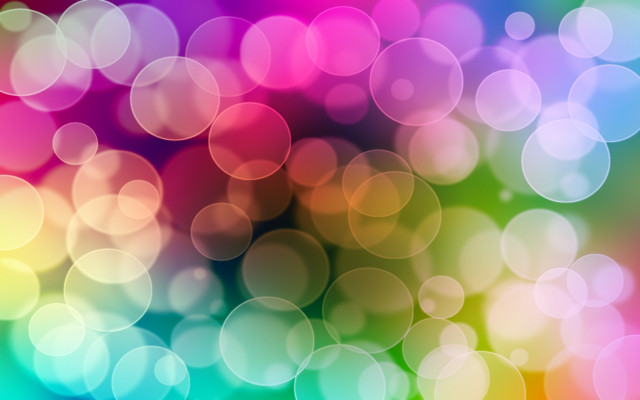 Colorful blurry background circles of free wallpaper - medium preview image