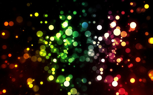 Blurry lights night sky dark free wallpaper - medium preview image