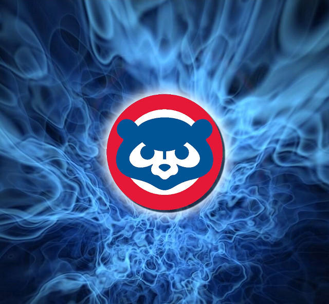 Cubs logo blue smoke hologram free wallpaper - medium preview image