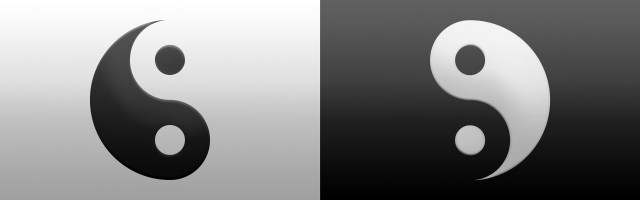 Yin yang suprematism ambient occlusion free wallpaper - medium preview image