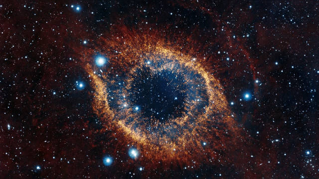 Large blue ring starfield space free wallpaper - medium preview image