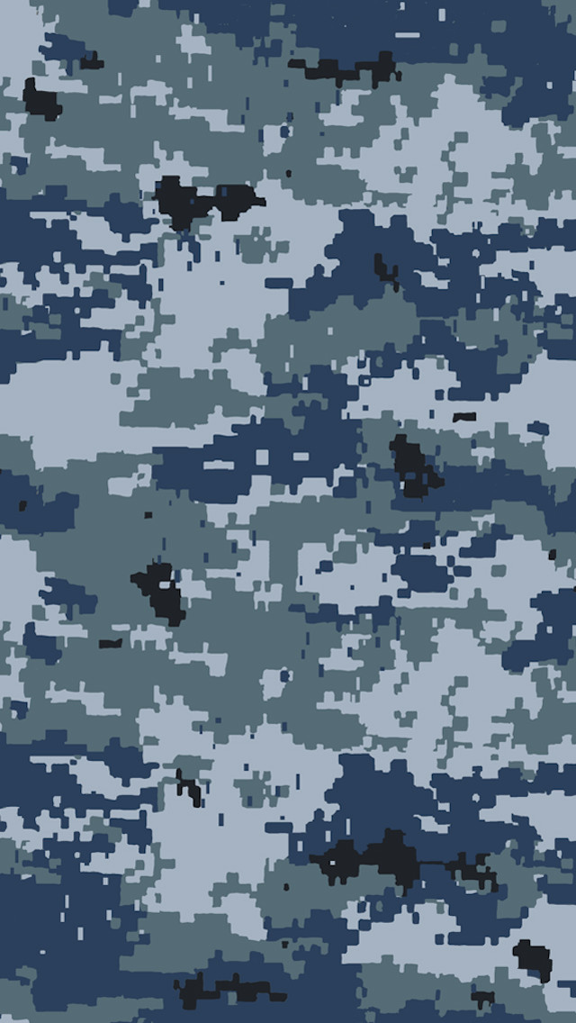 Blue camouflage black spots background free wallpaper - medium preview image