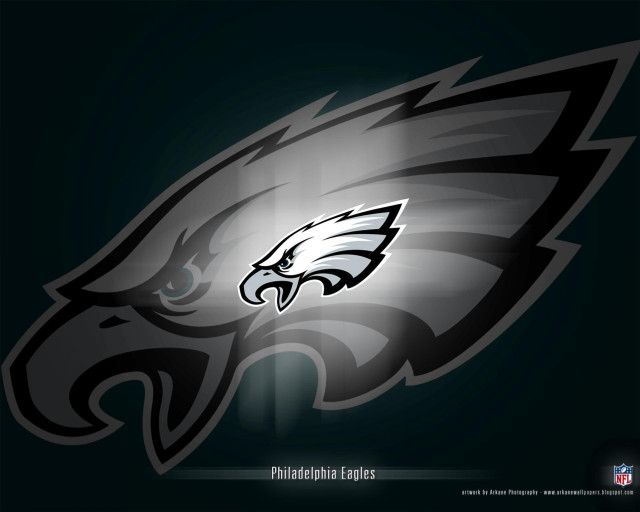 Philadelphia eagles logo black background free wallpaper - medium preview image
