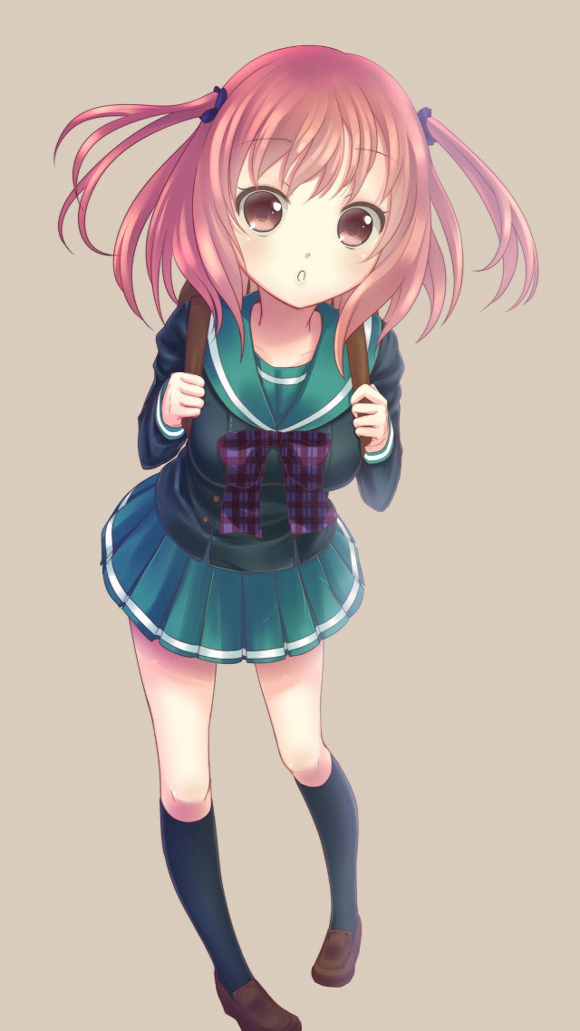 Pink hair girl green dress #2 free wallpaper - medium preview image
