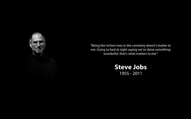 Steve jobs quote black background free wallpaper - medium preview image