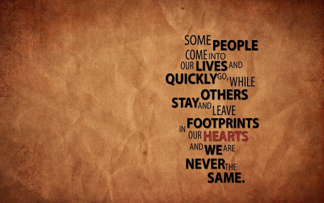 Quote footprints in hearts david free wallpaper - medium preview image