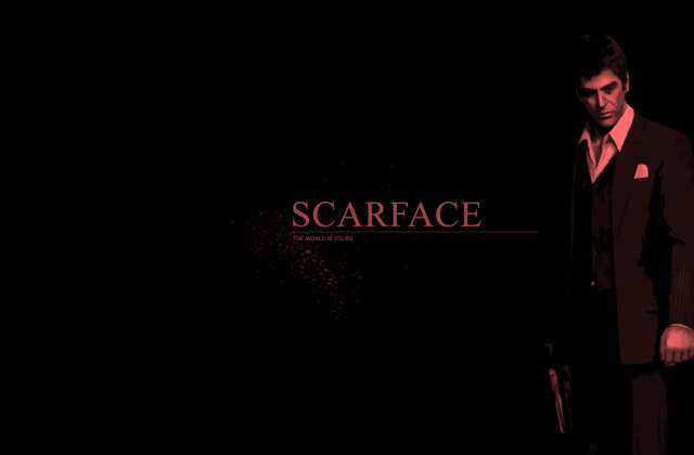 Man suit tie dark scarface free wallpaper - medium preview image