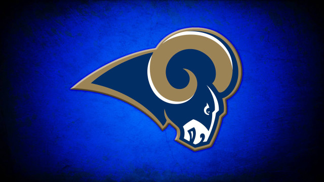 Rams logo blue background black #3 free wallpaper - medium preview image