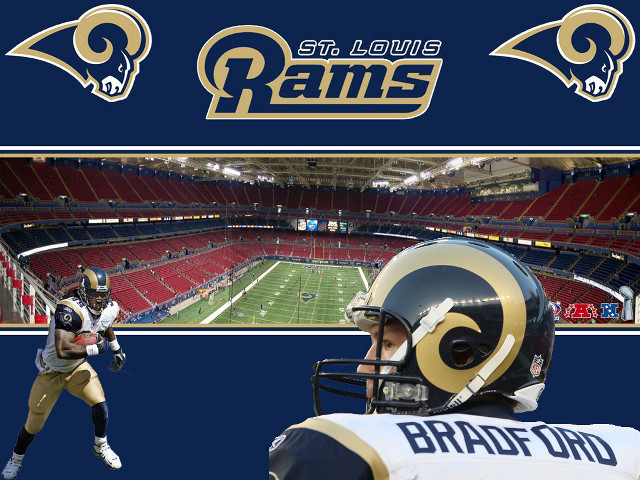 Football player rams logo helmet free wallpaper - medium preview image