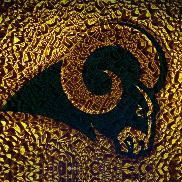 Ram yellow background black outline free wallpaper - medium preview image