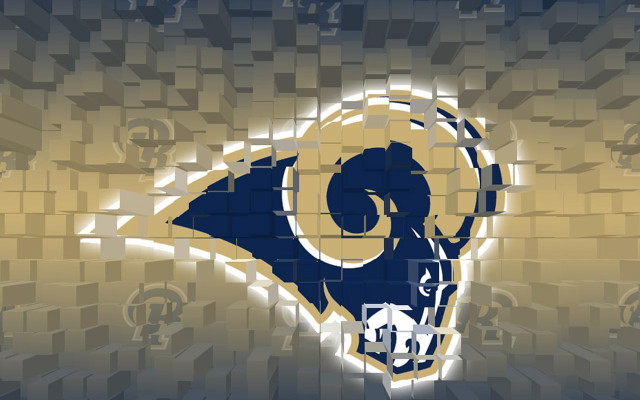 Rams logo mosaic background grid free wallpaper - medium preview image