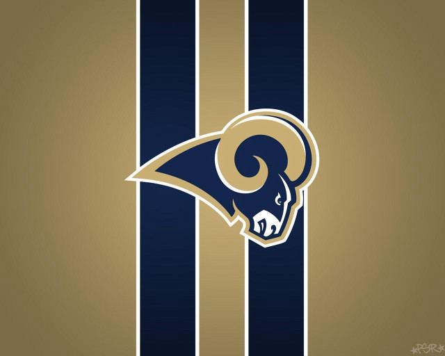 Rams logo gold blue striped free wallpaper - medium preview image