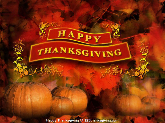 Thanksgiving card pumpkins fall background free wallpaper - medium preview image