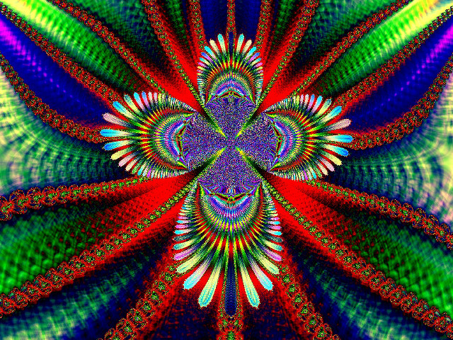 Colorful flower large center surrounded free wallpaper - medium preview image