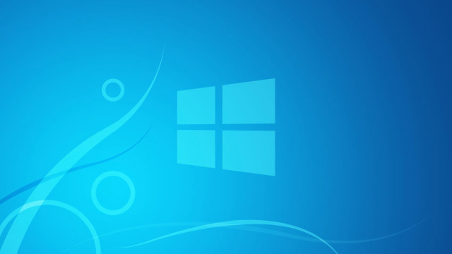 Blue background window wave white #2 free wallpaper - medium preview image