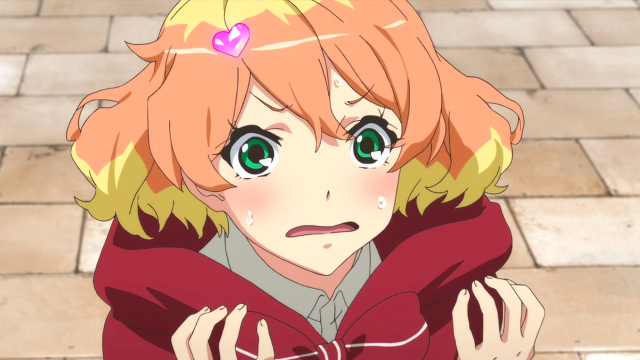 Blonde girl green eyes sad free wallpaper - medium preview image