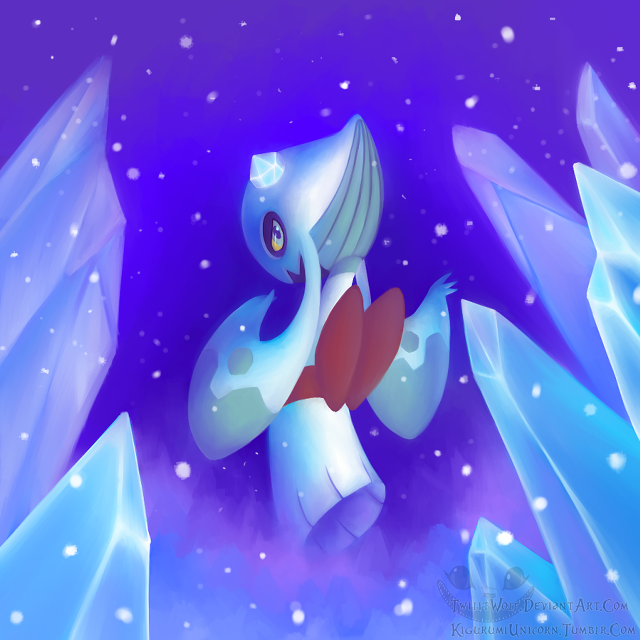 Cartoon character heart snowy landscape free wallpaper - medium preview image