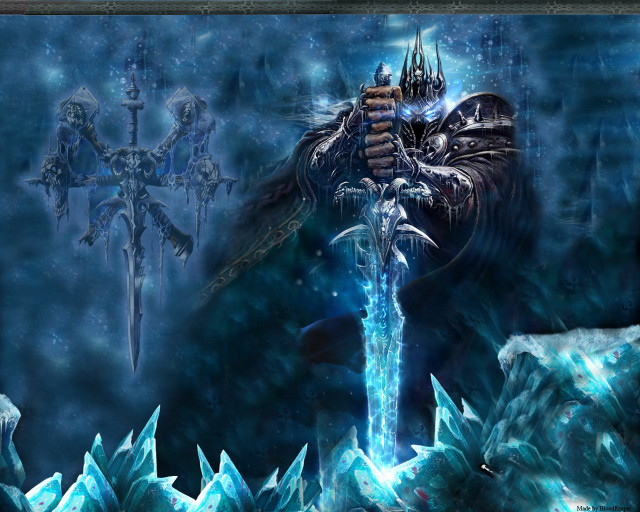 Demon sword snowy landscape ice free wallpaper - medium preview image