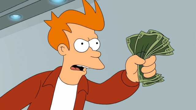 Man holding money pointing camera free wallpaper - medium preview image