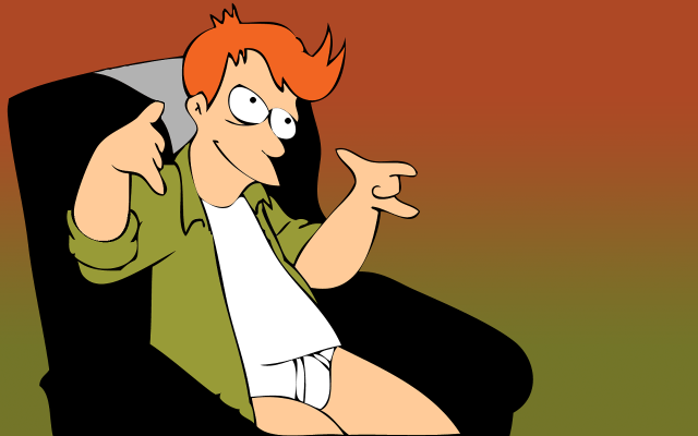Cartoon character sitting chair pointing free wallpaper - medium preview image