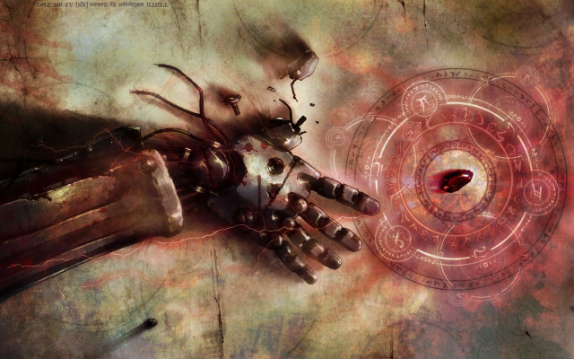 Hand reaching red object spiral free wallpaper - medium preview image