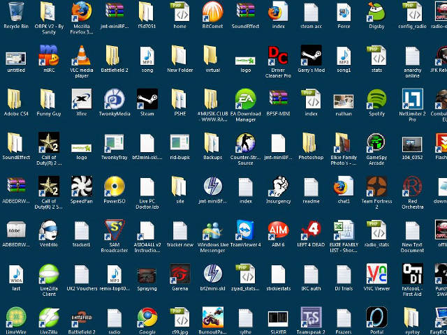 Computer icons blue background black free wallpaper for desktop - medium preview image