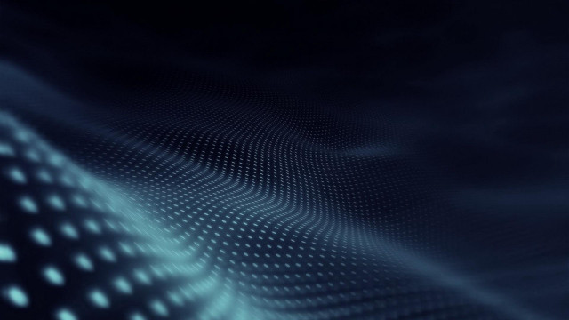 Blue background squares dots pattern free wallpaper - medium preview image