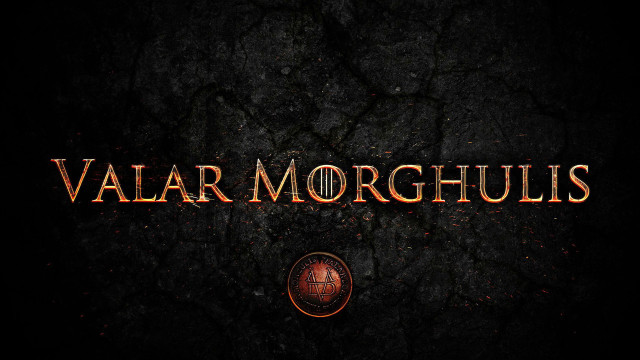 Valar morghulis dark background gold free wallpaper for desktop - medium preview image