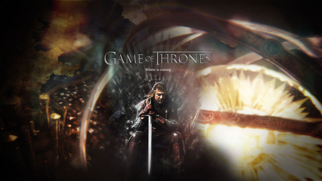 Man throne sword giant eye free wallpaper - medium preview image